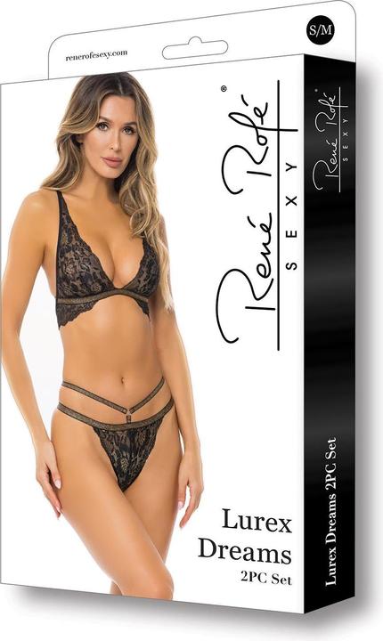 Produktbild René Rofé Lurex Dreams 2teiliges BHSet Schwarz (M, L)