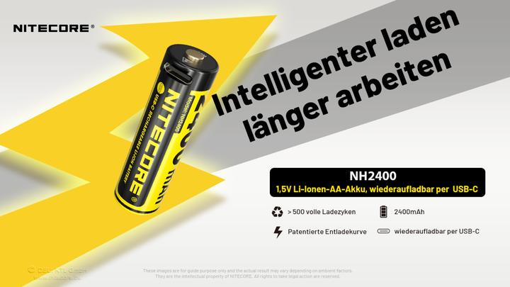 Actual product image Nitecore NH2400 (4 pcs., AA, 2400 mAh)