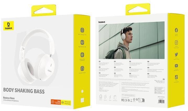 Produktbild Baseus Boss 30 Max Wireless Headphones (white) (NC, 50 h, Kabellos)