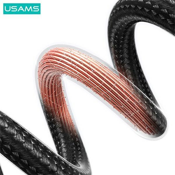 Productafbeelding Usams Kabel USB-C na Lightning 30W 0,25m Snel opladen stalowy/vernietiging SJ679USB01 (US-SJ679) (0.25 m, USB 3.0, 30 W)