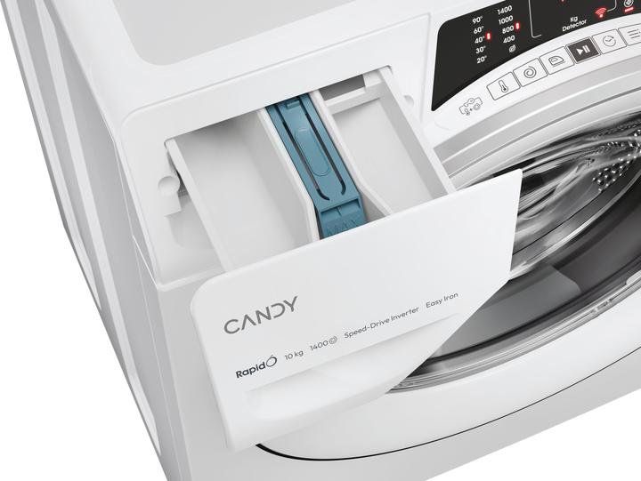 Produktbild Candy Rapidα RO14104DWMST/1-S Frontlader-Waschmaschine 10 kg 1400 U/min Weiss (10 kg, Links)