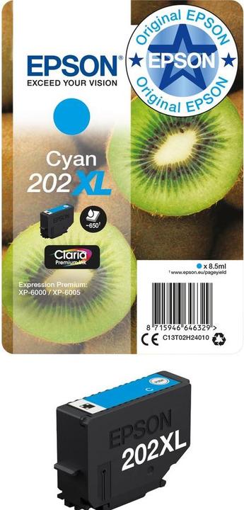 Actual product image Epson 202XL Claria Premium (C)