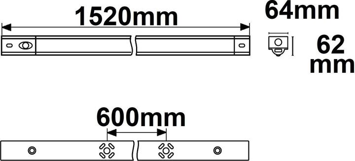 Image du produit Isoled Lampe poutre à LED (5550 lm)