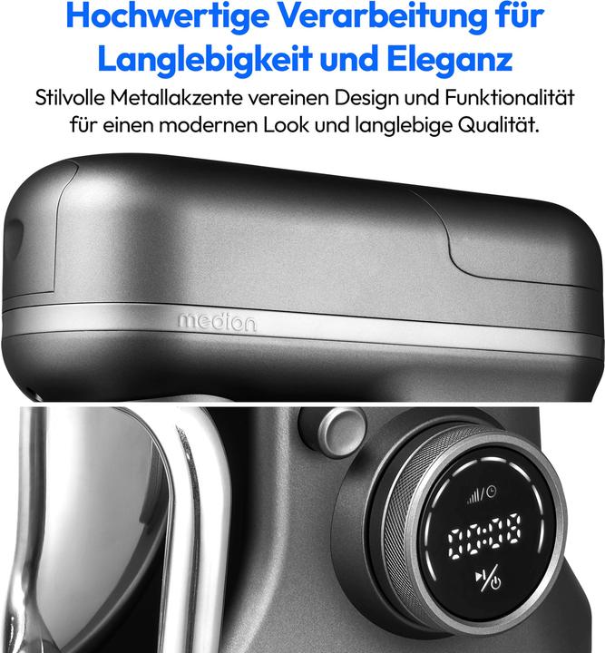 Produktbild Medion LIFE® 3-in-1 Digitale Küchenmaschine MD18430 (1200 W, 5 l)