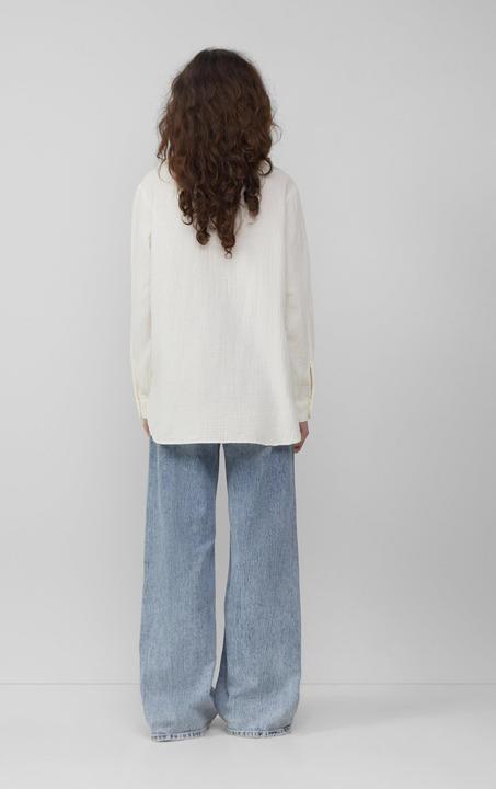 Immagine prodotto S.Oliver Bluse Hemdbluse aus Musselin im Oversize-Schnitt (44)