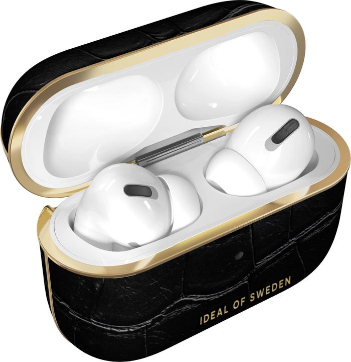 Actual product image iDeal Of Sweden Designer Hard Cover Jet Black Croco (Headphone bag)