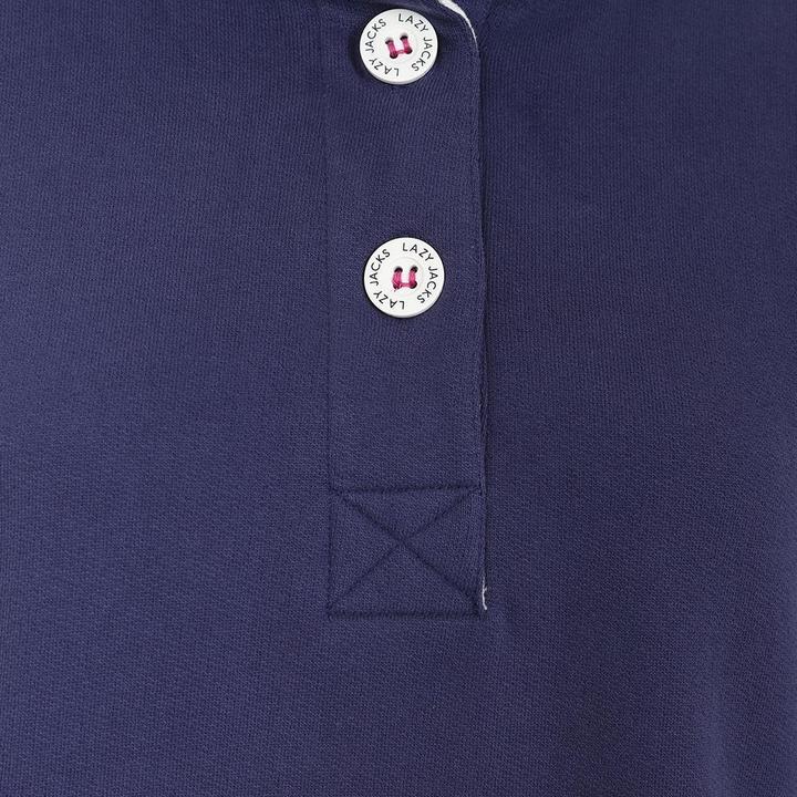Actual product image Lazy Jacks Womens/Ladies Button Neck Sweatshirt (34)
