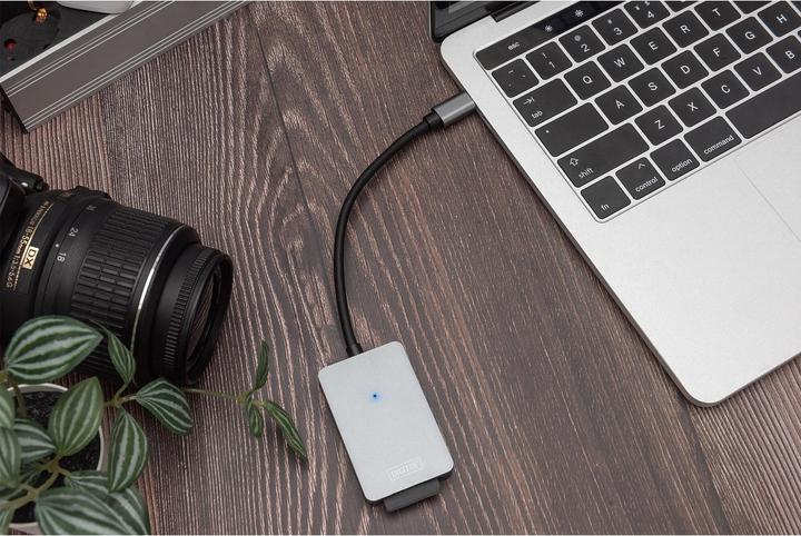 Produktbild Digitus USB-C Card Reader, 2 Port, High Speed (USB 2.0)