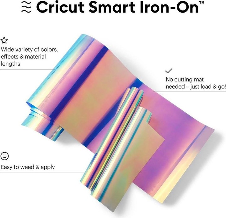 Actual product image Cricut Iron-on film Smart Holo 33 x 91 cm, 1 piece, Transblue