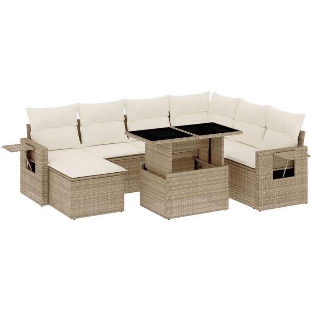VidaXL, Gartenlounge, 10-tlg. Garten-Lounge-Set mit Kissen