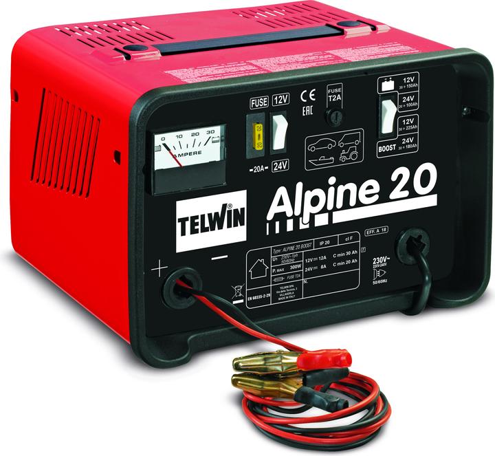 Produktbild Alpine Batterieladegerät 20, 12/24 V, 230 V, 18/12A, mit Ampèremet (24V, 18 A)