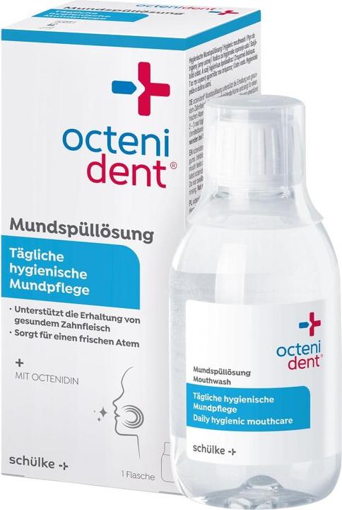 Produktbild Schülke octenident Mundspüllösung - Hygienische Mundpflege für die ganze Familie, 250 ml Lösung (Mundspülung)