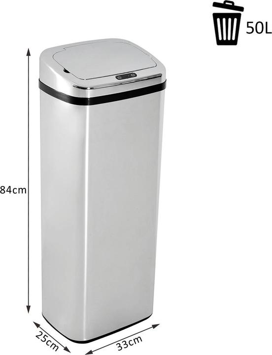 Actual product image Homcom Automatic trash can 50L (50 l)