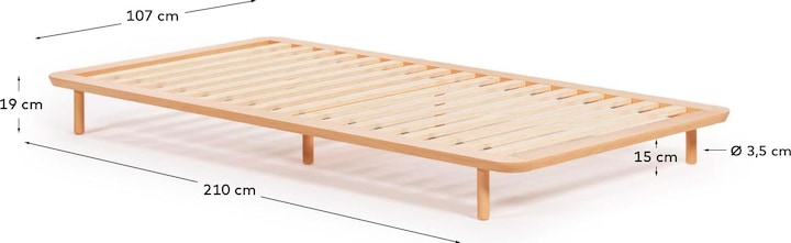 Actual product image Kave Home Anielle (90 x 200 cm)