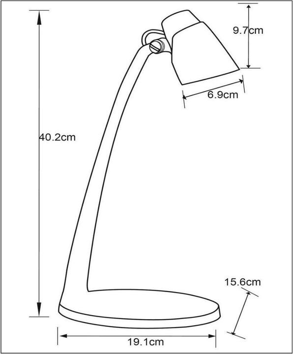 Produktbild Lucide LUDO - Schreibtischlampe - LED - 1x4,5W 3000K - Schwarz 18660/05/30 (350 lm)