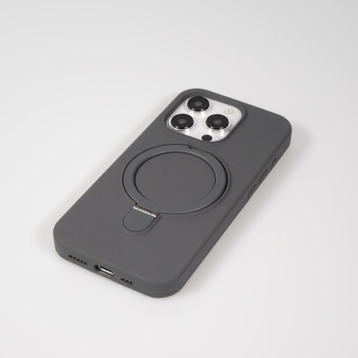 Actual product image PhoneLook Silicone matt MagSafe cover with retaining ring (Apple iPhone 14 Pro Max)