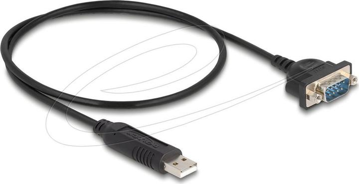 Produktbild Delock USB RS-232 Adapter USB 2.0 zu D-Sub 9 Stecker mit Mut (0.50 m)