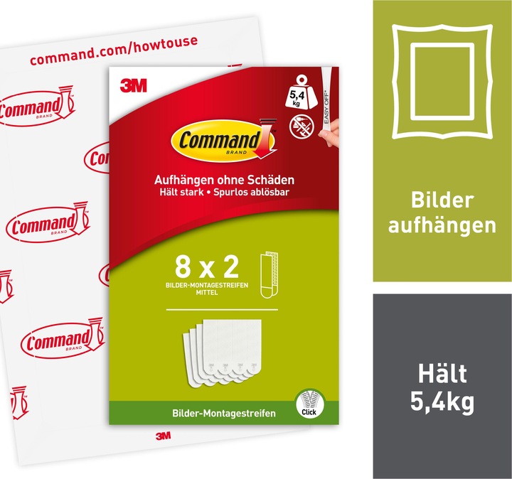 Image du produit Command Languettes Accroches Tableaux M (5.40 kg)