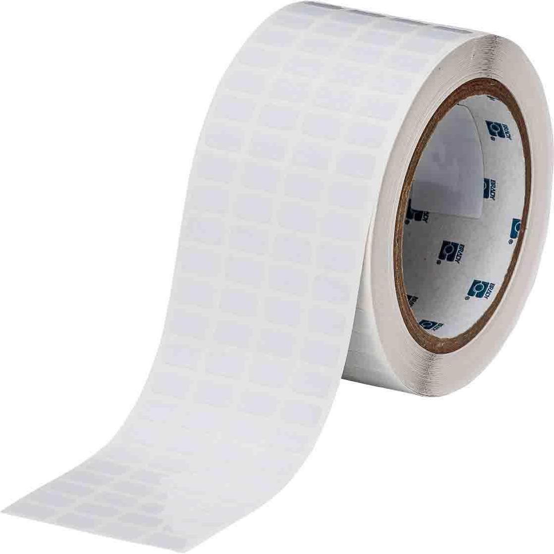 Brady, Etiketten, THT-96-473-10, Spannungsableitender Polyester, Weiss, 12.70 x 6.99 mm, permanent, 4-bahnig (1