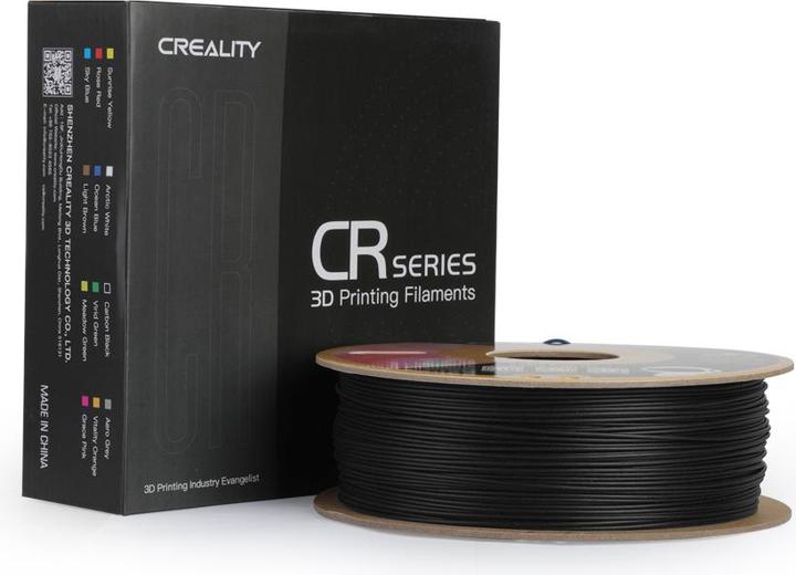 Productafbeelding Creality PLA, Matzwart, 1,75 mm, 1 kg, Materiaal (PLA, 1.75 mm, 1000 g, Zwart)