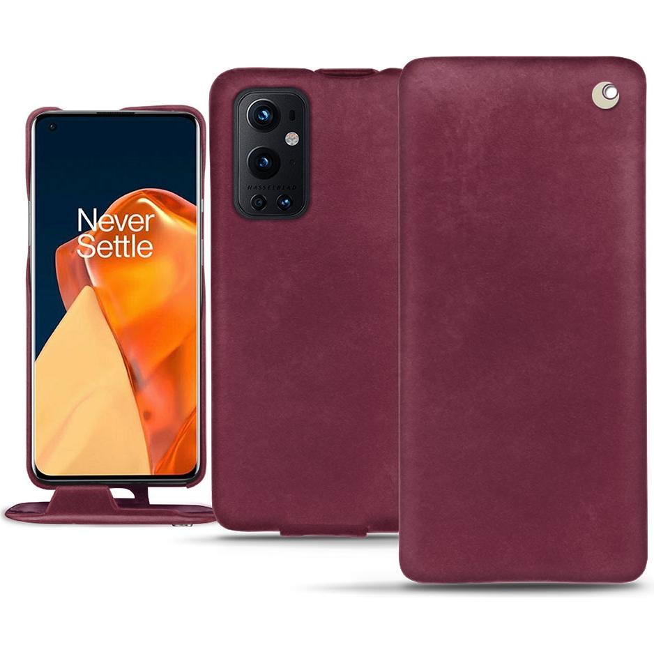 Thumbnail - Noreve Lederschutzhülle vertikal (OnePlus 9 Pro), Smartphone Hülle, Violett