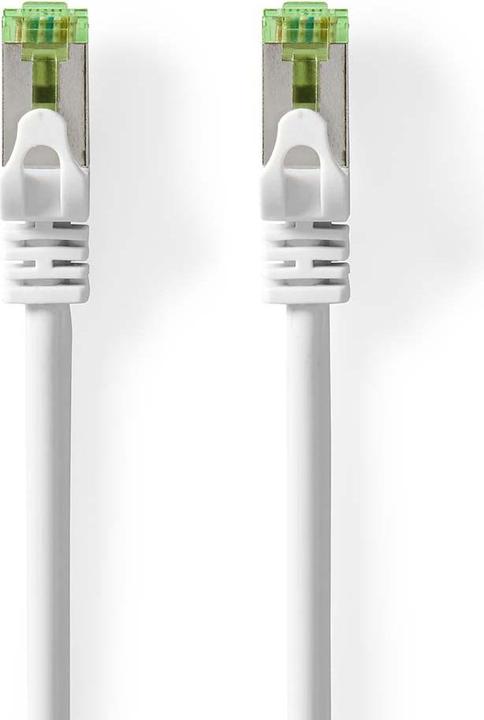 Actual product image Nedis CCGP85420WT100 Cat 7 Cable PiMF RJ45 Plug RJ45 Plug 100.0 m Round LSZH White Plastic Bag (S/FTP, CAT7, 10 m)