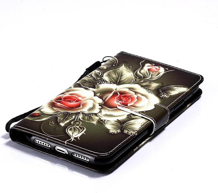 Actual product image Ueli Express iPhone 11 book case Case with card slot roses (Apple iPhone 11)