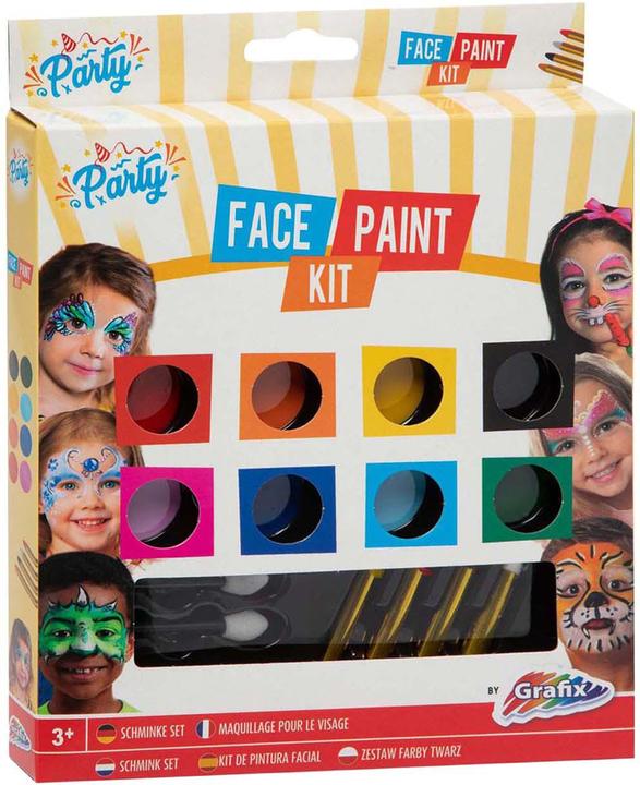 Produktbild Grafix Gesichtsbemalungsset, 9 Farben