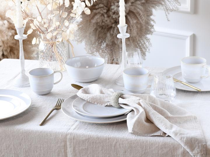 Produktbild CreaTable Geschirr–Set Antique, 16–teilig für 4 Personen, mit Rillenstruktur (16 Stk.)