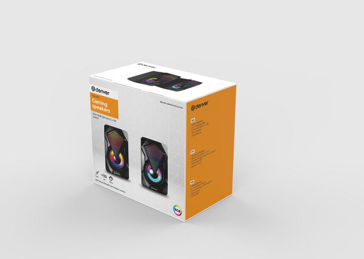 Produktbild Denver GAS-500 Lautsprecher 2-Wege Schwarz Verkabelt 6 W