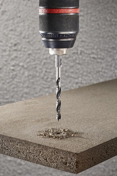 Produktbild wolfcraft 1 Holzspiralbohrer CV, S=6-kt, ø6x90mm (6 mm)