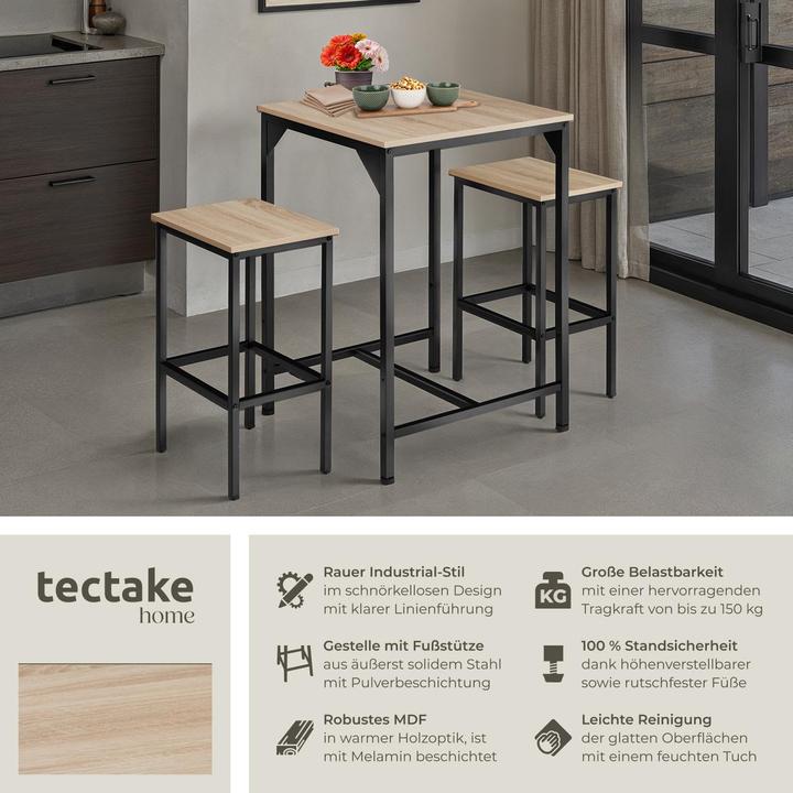 Actual product image tectake Harlow (40.5 x 40.5 x 52.5 cm)