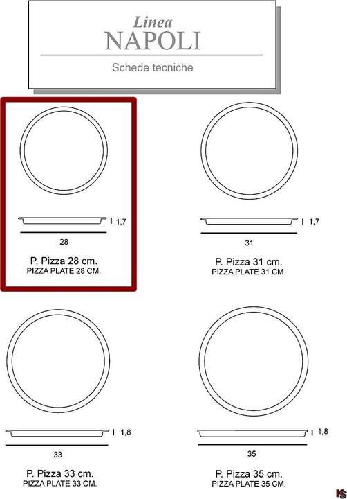 Produktbild Saturnia Pizzateller 28cm, 6er Set (6x, 28 cm)