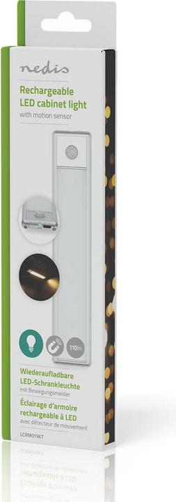 Actual product image Nedis Rechargeable LED light strip with motion sensor (Neutral White, 14 cm, Indoor)