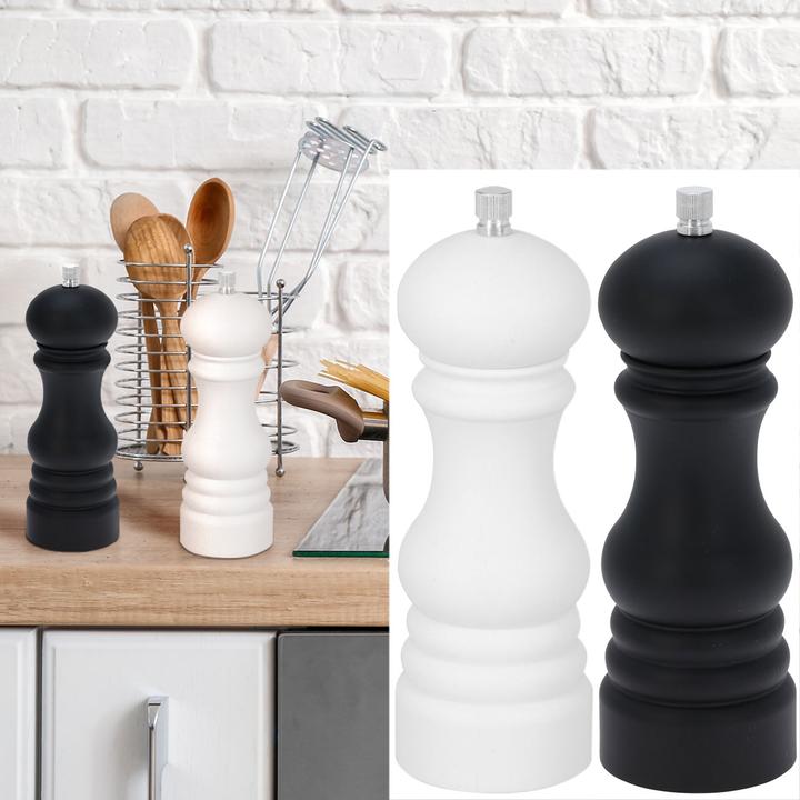 Produktbild Koopman Salz- und Pfeffermühle, schwarz-weiss (Pfeffer, Salz)
