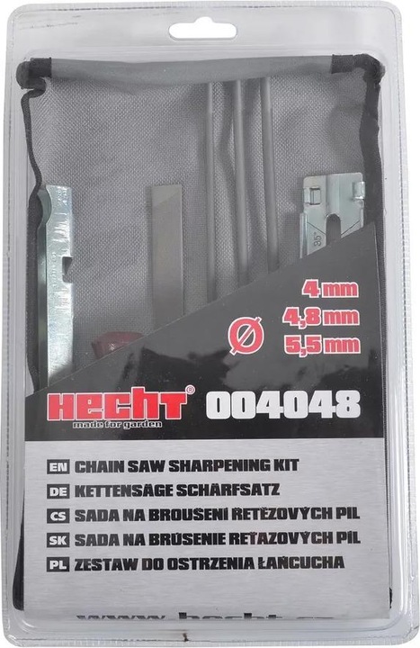 Immagine prodotto Hecht 004048 Set affilatura catena 4mm / 4,8mm / 5,5mm (Motosega, Attrezzi per macchine da giardino)