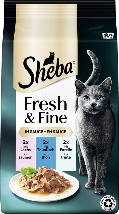 Immagine prodotto Sheba Fresh&Fine 6, Lachs,Thunf.,Forelle (Adulto, 6 pz., 300 g)