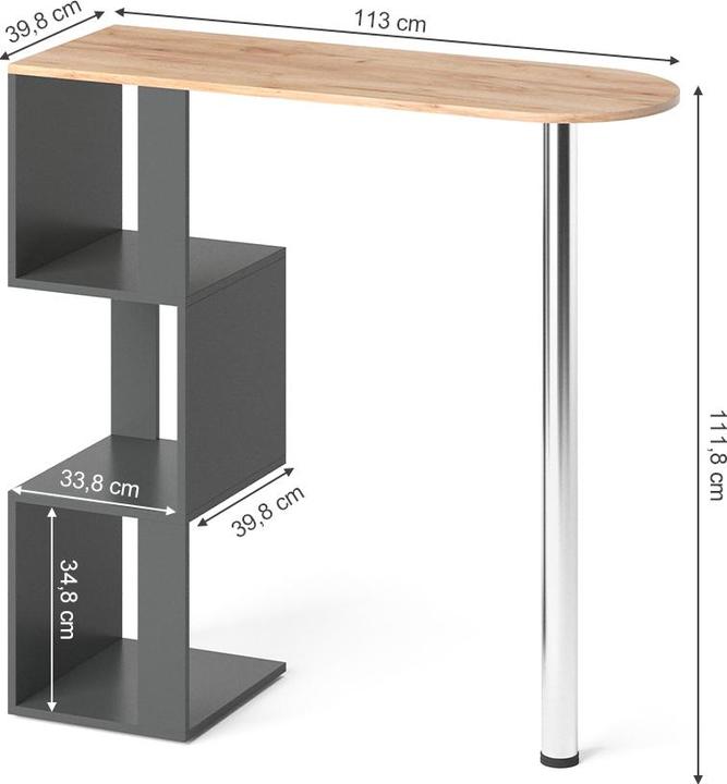 Actual product image Vicco Vincent (113 x 40 x 112 cm)