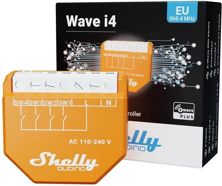 Produktbild Shelly ALREZWE W I4 - Qubino Wave i4 (Schaltaktor)