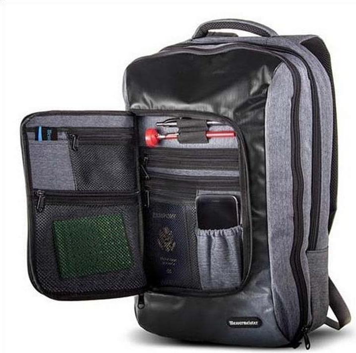 Image du produit Messermeister Sac à dos de cuisine 50 cm x 30 cm x 6.5 cm, Gris