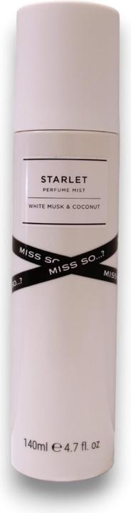 So...? Miss Starlet Brume Parfumée Musc Blanc et Noix de Coco 140ml (140 ml, Spray parfumé pour le corps et les cheveux)