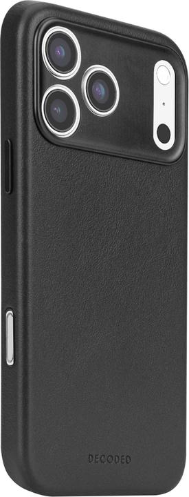 Productafbeelding Decoded Leather Backcover Apple iPhone 17 Pro Max Black (Apple iPhone 17 Pro Max)