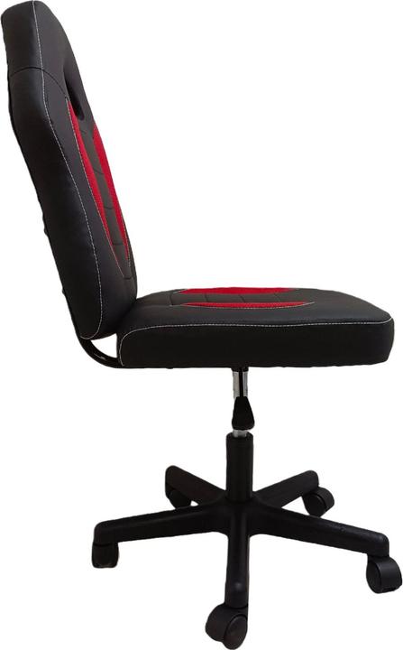 Produktbild HTI-Living Schreibtischstuhl höhenverstellbar 360°-Drehfunktion Schwarz-Rot (37.50 - 47.50 cm)