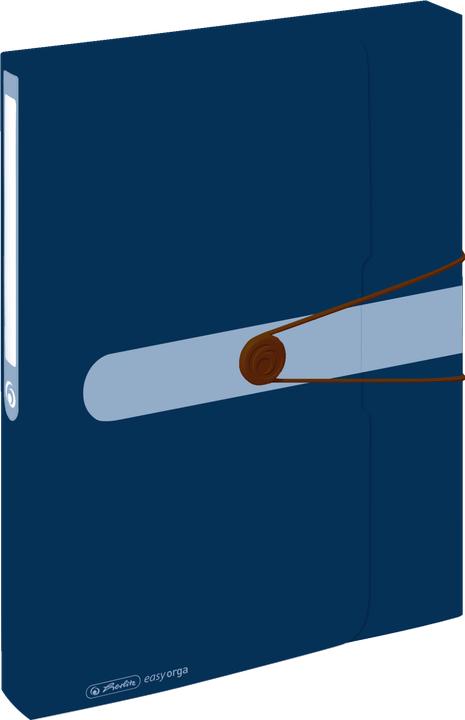 Actual product image Herlitz 11279841 Polypropylene (PP) Blue File Cover (A4, 1 x)
