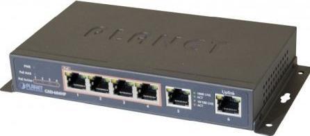 Actual product image Planet GSD-604HP Switch (6 Ports)