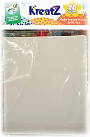 Kreatz Magic Drawing Board, Refill Pack 20 sheets