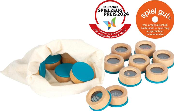 Actual product image small foot Sensory listening memory game made of wood (German)
