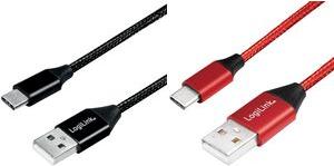 Productafbeelding LogiLink USB-kabel (1 m, USB 2.0, 5 W)