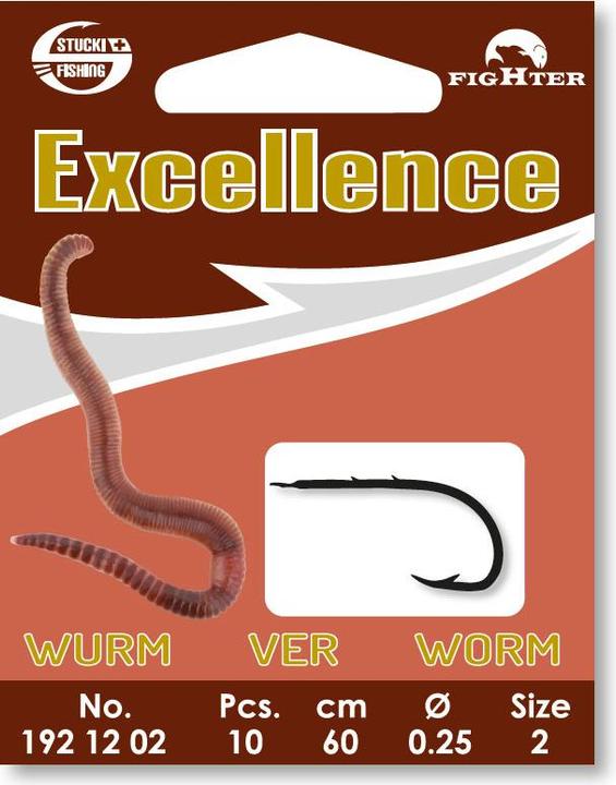 Actual product image Stucki Thun Mounted hook Excellence Worm