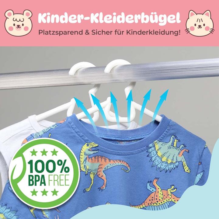 Productafbeelding DecoBella Kleiderbügel für Baby & Kinder (6 x)